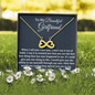 Girlfriend Necklace Gift, Anniversary Gift for Girlfriend, Infinity Hearts Necklace, Birthday Gift for Girlfriend, Valentine’s Day Gift from Boyfriend
