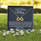 Gift For Bonus Mom, Stepmom Necklace Gift, Infinity Heart Necklace, Birthday Gift For Stepmom From Stepdaughter, Gift From Stepson