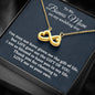 Stepmother Wedding Gift from Bride, Infinity Hearts Necklace, Bonus Mom Gift, To Stepmom of the Bride Gift, Wedding Jewelry for Stepmom