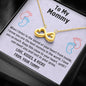 Mom To Be Gift, Infinity Hearts Necklace Gift For Expecting Mom, Mommy To Be Gift Mommy Present From Unborn Baby, Pregnancy Gift