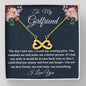 To My Girlfriend Necklace Gift, Infinity Hearts Necklace For Her Birthday, Anniversary Gift, Gift For Her, Gift For Girlfriend
