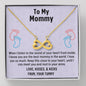 Mom To Be Gift, Infinity Hearts Necklace Gift For Expecting Mom, Mommy To Be Gift Mommy Present From Unborn Baby, Pregnancy Gift