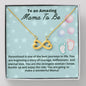 Mama To Be Necklace Gift, Baby Shower Gift Infinity Hearts Necklace for Expecting Moms, Mom to Be, New Mom Gift, Pregnancy gift