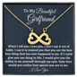 Girlfriend Necklace Gift, Anniversary Gift for Girlfriend, Infinity Hearts Necklace, Birthday Gift for Girlfriend, Valentine’s Day Gift from Boyfriend