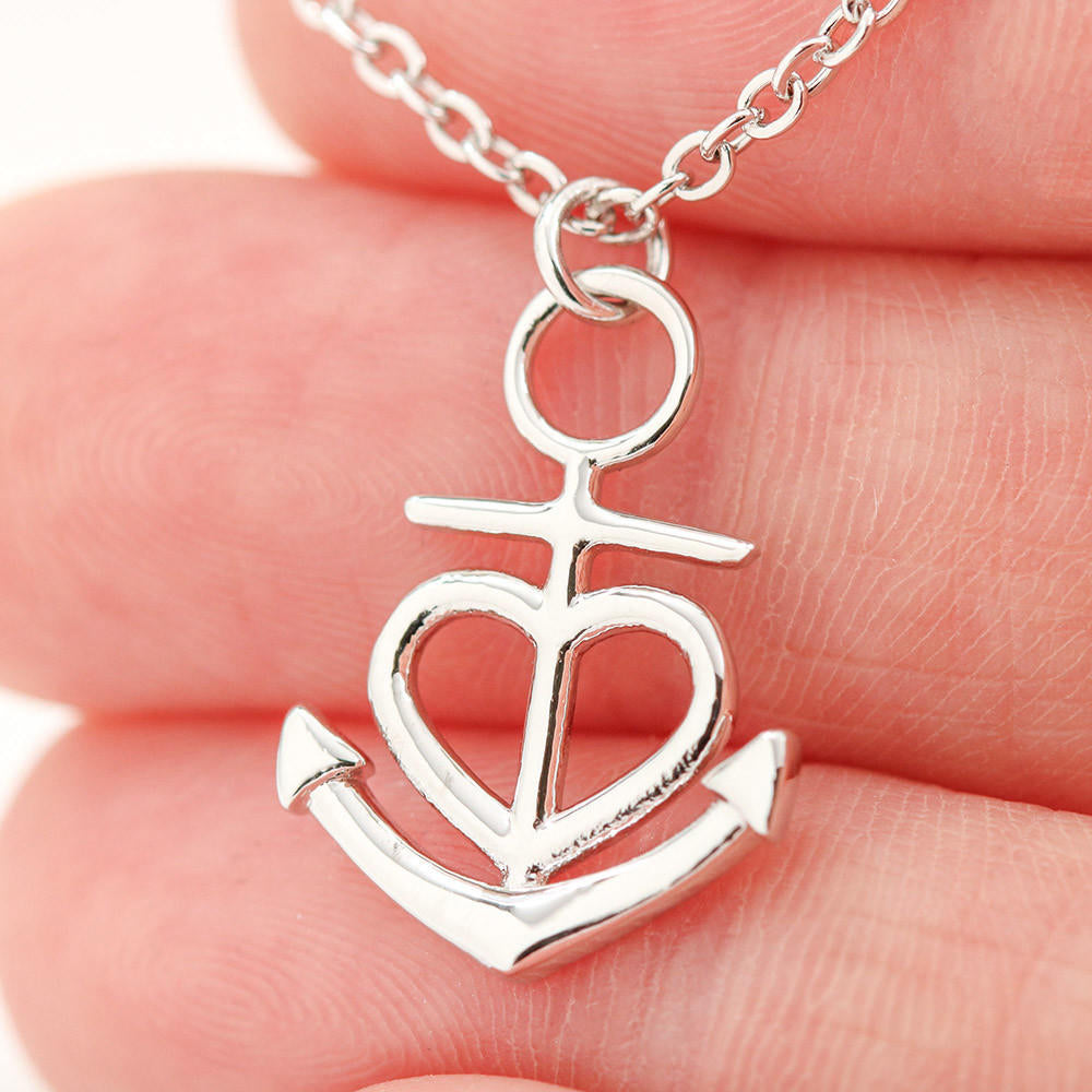 Best Friend Gift, Personalized Anchor Necklace Gift For Your Best Friend, Sister Gift, Unbiological Sister Gift