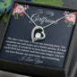 To My Girlfriend Necklace Gift, Forever Love Necklace For Her Birthday, Anniversary Gift, Gift For Her, Gift For Girlfriend