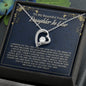 Future Daughter-In-Law Gift on Wedding Day, Forever Love Necklace, Bride Gift from Mother in Law, Bonus Daughter, Daughter in Love Jewelry