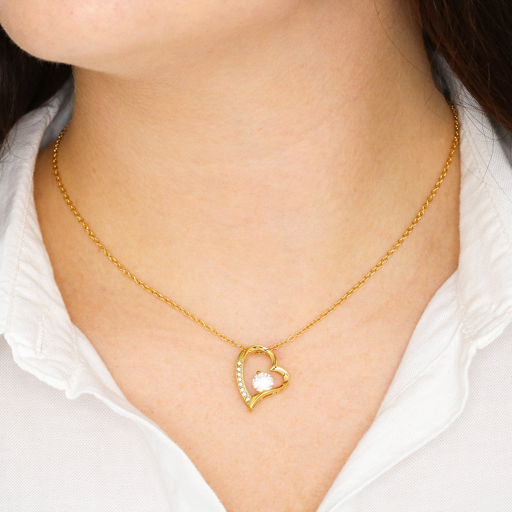 To My Wife Forever Love Necklace Gift, Personalized Wife Gift On Our First Christmas Together Gift From Husband, Gift For Her