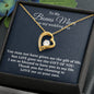 Stepmother Wedding Gift from Bride, Forever Love Necklace, Bonus Mom Gift, To Stepmom of the Bride Gift, Wedding Jewelry for Stepmom