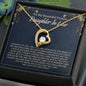 Future Daughter-In-Law Gift on Wedding Day, Forever Love Necklace, Bride Gift from Mother in Law, Bonus Daughter, Daughter in Love Jewelry