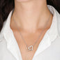 Godmother & Godson Gift Necklace, Two Hearts Necklace, Gift for Godmother, Birthday