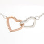 Mom To Be Gift, Two Hearts Necklace Gift For Expecting Mom, Pregnancy Gift, Mama Present From Unborn Baby, Mommy To Be Gift