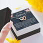 To My Girlfriend Necklace Gift, Two Hearts Necklace For Her Birthday, Anniversary Gift, Gift For Her, Gift For Girlfriend