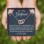 To My Girlfriend Necklace Gift, Two Hearts Necklace For Her Birthday, Anniversary Gift, Gift For Her, Gift For Girlfriend