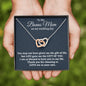 Stepmother Wedding Gift from Bride, Two Hearts Necklace, Bonus Mom Gift, To Stepmom of the Bride Gift, Wedding Jewelry for Stepmom