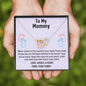 Mom To Be Gift, Two Hearts Necklace Gift For Expecting Mom, Pregnancy Gift, Mama Present From Unborn Baby, Mommy To Be Gift