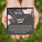 Jewelry Gift For Wife, Gift for Wife Two Hearts Necklace, Christmas Gift for Wife, On her Birthday Gift, Anniversary Gift To My Soulmate Gift