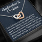 Godmother & Godson Gift Necklace, Two Hearts Necklace, Gift for Godmother, Birthday