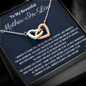 Mother-In Law Gift, Two Hearts Necklace, To My Husbands Mom Gift, Mother's Day Gift, Christmas Gift for Husband’s Mom