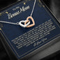 Gift For Bonus Mom, Two Hearts Necklace For Mother In Law, Stepmom Gift, Christmas Gift, Birthday Gift From Stepdaughter or Stepson