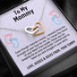 Mom To Be Gift, Two Hearts Necklace Gift For Expecting Mom, Pregnancy Gift, Mama Present From Unborn Baby, Mommy To Be Gift