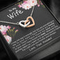 Jewelry Gift For Wife, Gift for Wife Two Hearts Necklace, Christmas Gift for Wife, On her Birthday Gift, Anniversary Gift To My Soulmate Gift