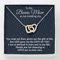 Stepmother Wedding Gift from Bride, Two Hearts Necklace, Bonus Mom Gift, To Stepmom of the Bride Gift, Wedding Jewelry for Stepmom