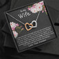 Jewelry Gift For Wife, Gift for Wife Two Hearts Necklace, Christmas Gift for Wife, On her Birthday Gift, Anniversary Gift To My Soulmate Gift