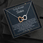To My Sister Necklace Gift, Two Hearts Necklace, Birthday Gift For A Sister, Christmas Gift, Gift For Soul Sister, My Best Friend