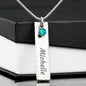 To My Niece Birthstone Name Necklace, Birthday Gift, Christmas Present From Aunt To Niece, Always Know Your Self Worth Birthstone Name Necklace