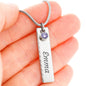 To My Niece Birthstone Name Necklace, Birthday Gift, Christmas Present From Aunt To Niece, Always Know Your Self Worth Birthstone Name Necklace