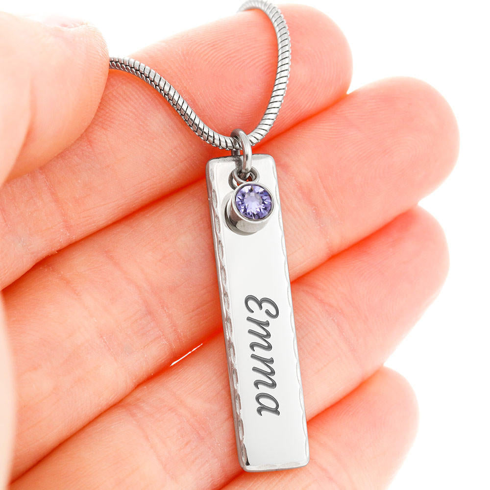 Custom 18 year old Birthstone Necklace