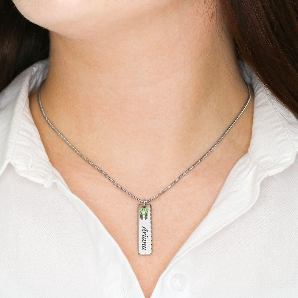 Custom 18 year old Birthstone Necklace