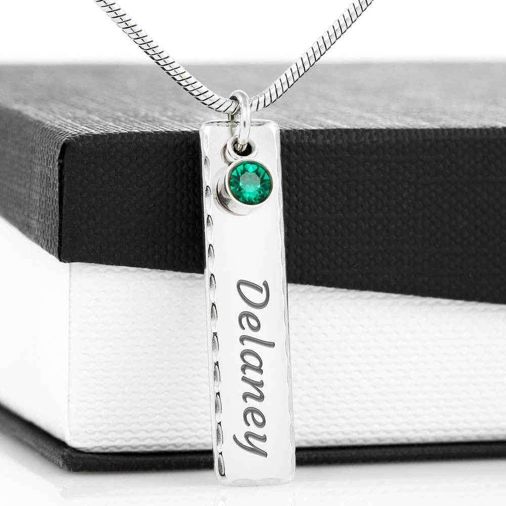 Custom 18 year old Birthstone Necklace