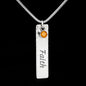 To My Niece Birthstone Name Necklace, Birthday Gift, Christmas Present From Aunt To Niece, Always Know Your Self Worth Birthstone Name Necklace