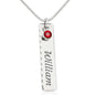 To My Niece Birthstone Name Necklace, Birthday Gift, Christmas Present From Aunt To Niece, Always Know Your Self Worth Birthstone Name Necklace