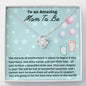 Mom To Be Necklace Gift, Baby Shower Gift Love Knot Necklace for Expecting Moms, Mom to Be, New Mom Gift, Pregnancy gift