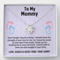 Mom To Be Gift, Love Knot Necklace Gift For Expecting Mom, Pregnancy Gift, Mama Present From Unborn Baby, Mommy To Be Gift