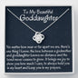 To My Goddaughter Necklace Gift, Goddaughter Gift from Godmother Love Knot Necklace Gift for First Communion, Confirmation, Birthday