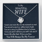 Necklace Gift For Her, Anniversary Gift Necklace, Birthday Gift, Love Knot Necklace Gift For Her, Gift For Wife,
