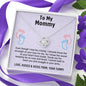 Mom To Be Gift, Love Knot Necklace Gift For Expecting Mom, Pregnancy Gift, Mama Present From Unborn Baby, Mommy To Be Gift