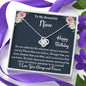 To My Niece Birthday Gift, Love Knot Necklace, Gift For Niece From Aunt, Birthday Jewelry Gift, Uncle to Niece Gift