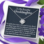 To My Goddaughter Necklace Gift, Goddaughter Gift from Godmother Love Knot Necklace Gift for First Communion, Confirmation, Birthday