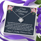 Retirement Gifts for Mom Necklace, Love Knot Necklace, Happy Retirement Gifts for Retiring Mother, Mom Retirement Gift