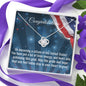 New US Citizen Gift, Love Knot Necklace, American Naturalization Ceremony Gift, American Immigrant Citizenship Gift, Jewelry Gift For Her