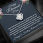 Retirement Gifts for Mom Necklace, Love Knot Necklace, Happy Retirement Gifts for Retiring Mother, Mom Retirement Gift