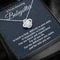 Babysitter Gift, Appreciation Gift For A Babysitter, Love Knot Necklace Personalized Gift, Jewelry Gift For Women