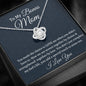 Stepmom Necklace Gift, Gift For Bonus Mom, Love Knot Necklace, Birthday Gift For Stepmom From Stepdaughter Gift From Stepson