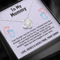 Mom To Be Gift, Love Knot Necklace Gift For Expecting Mom, Pregnancy Gift, Mama Present From Unborn Baby, Mommy To Be Gift