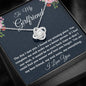 To My Girlfriend Necklace Gift, Love Knot Necklace For Her Birthday, Anniversary Gift, Gift For Her, Gift For Girlfriend